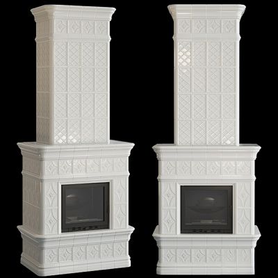 炉灶--瓷砖壁炉