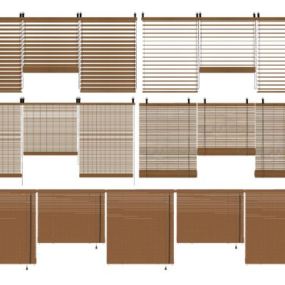 新中式窗帘竹帘席帘卷帘窗户百叶窗百叶帘木帘