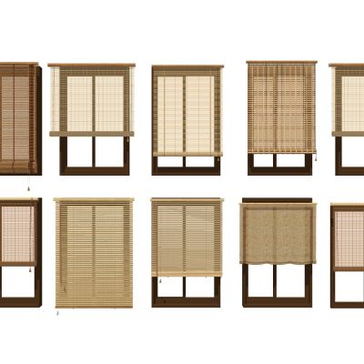 新中式窗帘竹帘席帘卷帘窗户百叶窗百叶帘木帘折叠帘