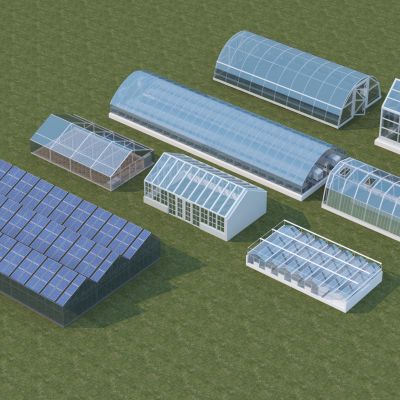 现代温室大棚组合