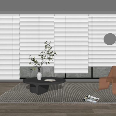 现代窗帘折叠帘百叶窗帘