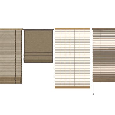 新中式窗帘席帘百叶窗帘卷帘竹帘