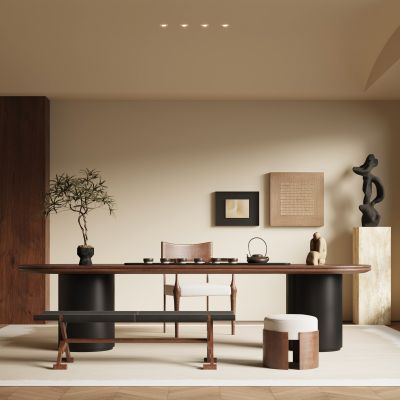 现代中古风茶室 书房