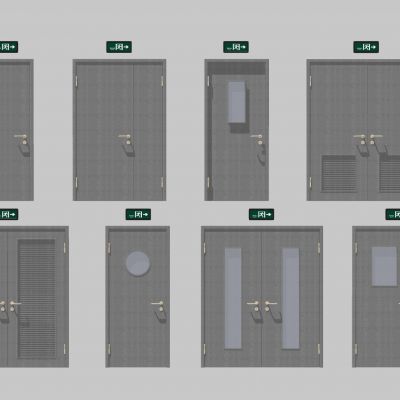 现代消防设施消防设备消防门安全出口指示牌紧急出口