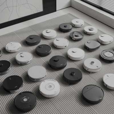 现代扫地机器人 智能家电 智能机器电器