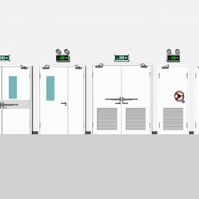 现代消防设施消防设备消防门安全出口