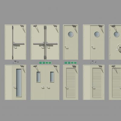 现代消防设施消防设备消防门安全出口指示牌紧急出口逃生出口