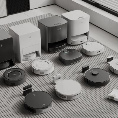 现代扫地机器人 智能家电 智能机器电器