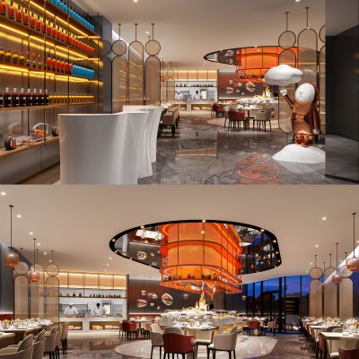 现代酒店自助餐厅