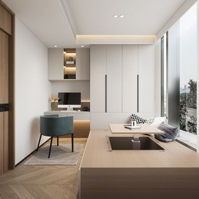 现代榻榻米卧室