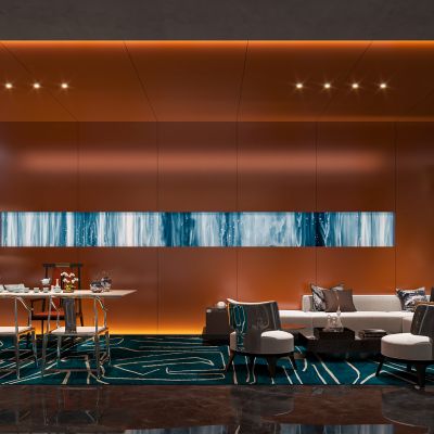 新中式茶水休息区