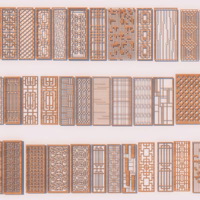新中式屏风隔断