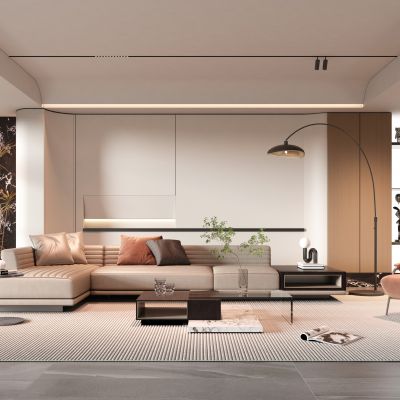 现代极简客厅