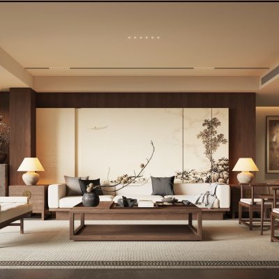 新中式宋式风客厅