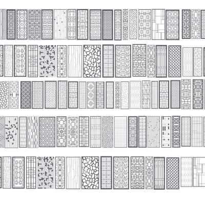 新中式屏风隔断