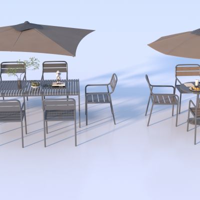 现代户外休闲桌椅_户外餐桌椅_铁艺休闲桌椅