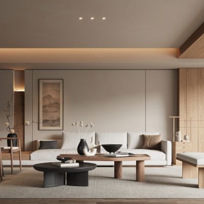 新中式宋式风客厅