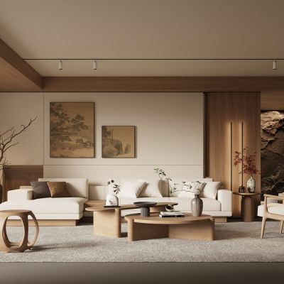 新中式宋式风客厅