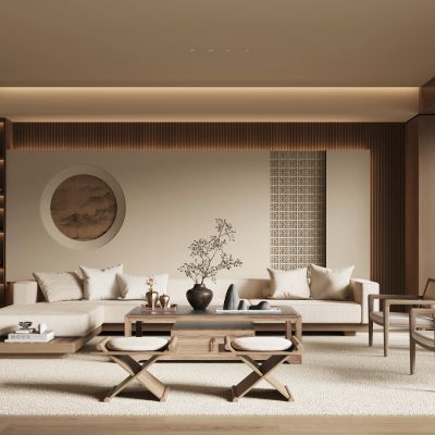 新中式宋式风客厅