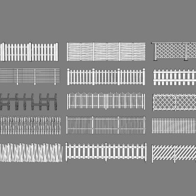 中式木围栏木栅栏篱笆护栏木花架木护栏木围挡