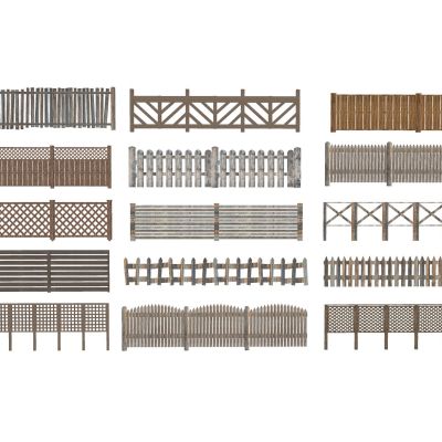 中式木围栏木栅栏篱笆护栏木护栏木花架