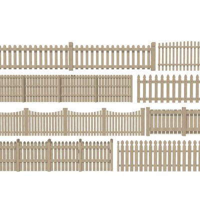 中式木围栏木栅栏篱笆护栏