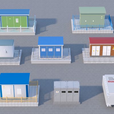 现代变电箱 配电房组合