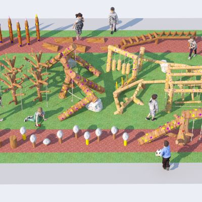 现代户外儿童游乐设施 儿童乐园