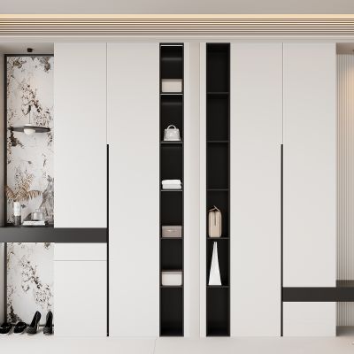 现代鞋柜 换鞋凳 衣服包包鞋子 装饰品摆件