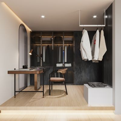 现代衣帽间