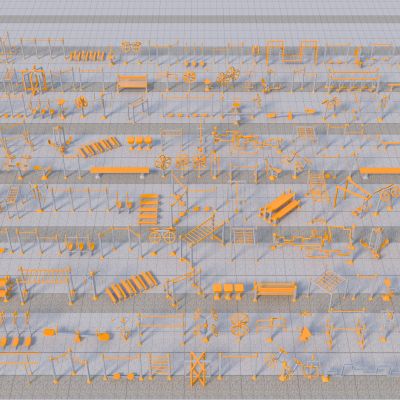 现代户外健身器材