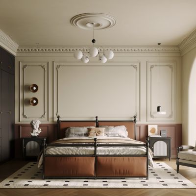 法式中古风卧室 主卧