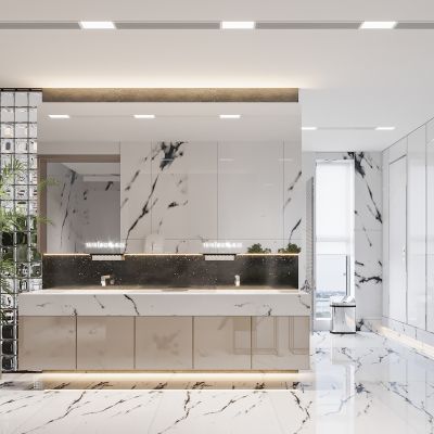 现代公共卫生间