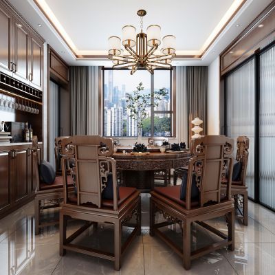 新中式客餐厅茶室