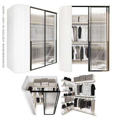 现代柜子,衣柜、衣架