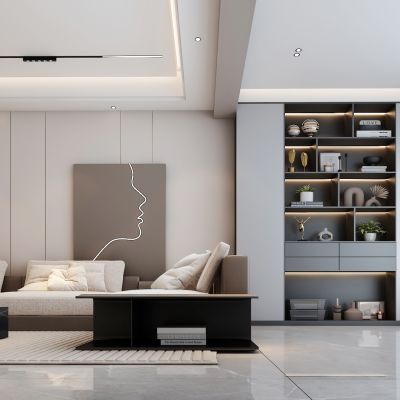 现代家居客餐厅