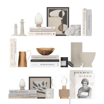 书架 置物架 墙面挂架 书籍杂志 花瓶 雕塑 陶瓷器皿