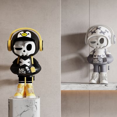 现代潮玩公仔3D模型