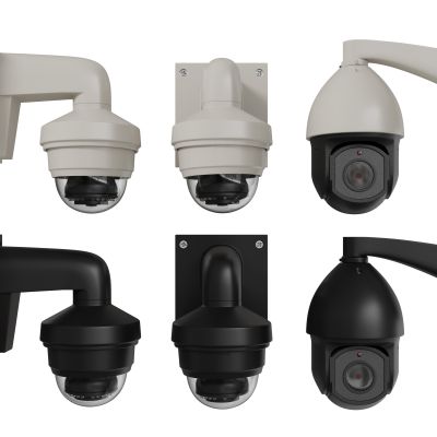 现代监控摄像头