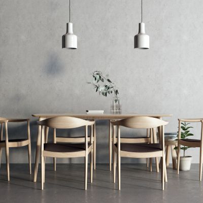 现代原木桌 餐桌