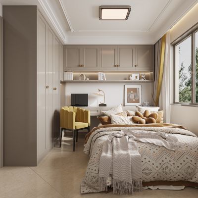 法式榻榻米卧室