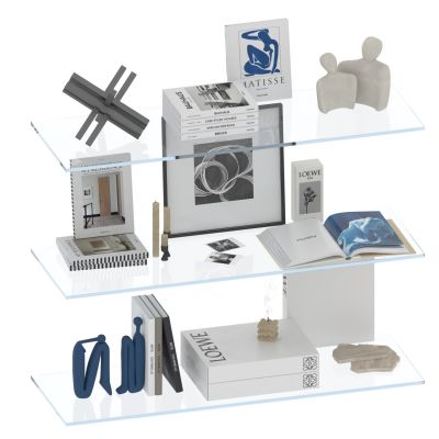 书架 置物架 墙面挂架 书籍杂志 花瓶 雕塑 陶瓷器皿