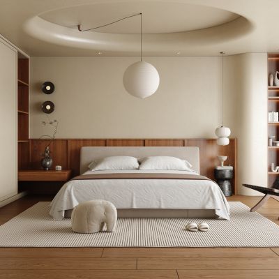 现代中古风卧室