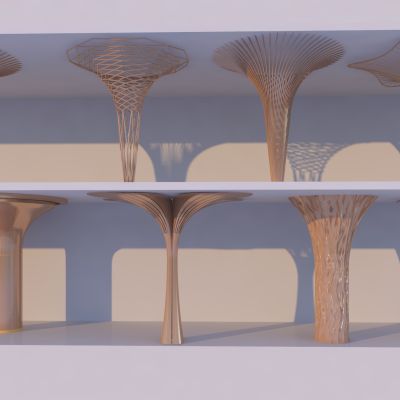 现代异形柱组合