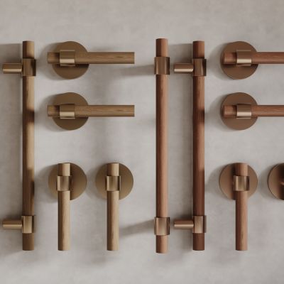 现代金属门把手 门拉手组合 长拉手