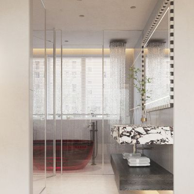 浴室 卫生间 浴缸 衣物