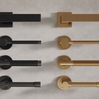 现代金属门把手 门拉手组合