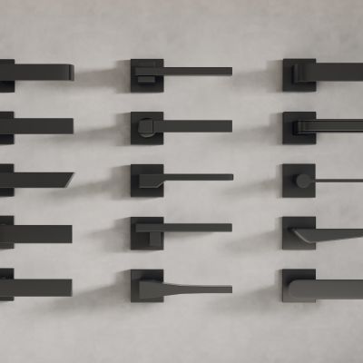 现代金属门把手 门拉手组合