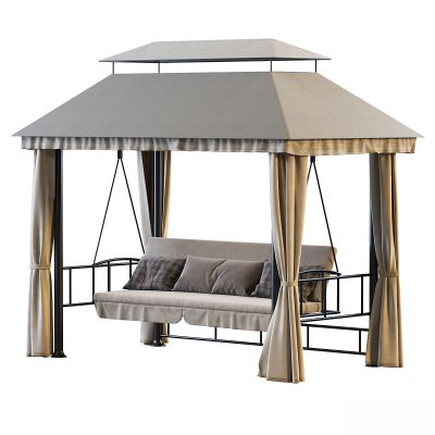 现代建筑户外,景观小品