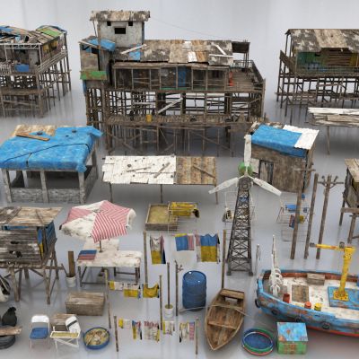 现代废墟游戏场景